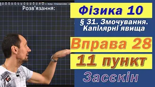 Засєкін Фізика 10 клас. Вправа № 28. 11 п.