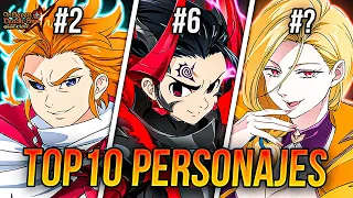 ¡NUEVO! TOP 10 PERSONAJES MÁS FUERTES! 📈 ¿LOS TIENES TODOS? 🙂 | Seven Deadly Sins: Grand Cross