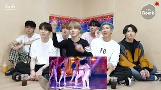 BTS reacting to NOW UNITED - Na na na performance