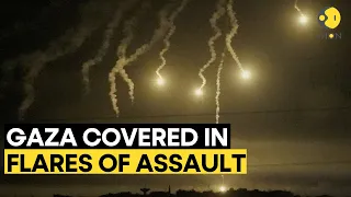 Flares and smoke seen over Gaza as Israel continues assault | WION Originals