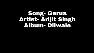 Gerua Karaoke Song With Lyrics |Arijit Singh | Dilwale #Karaoke