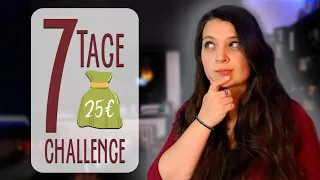 Ich LEBE von 25 EURO in EINER Woche! - Sparchallenge