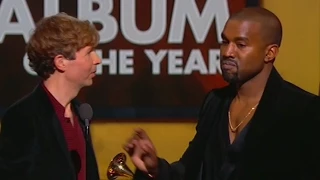 Kanye West Slams Beck After Almost Interrupting His Best Album Speech- 2015 Grammys