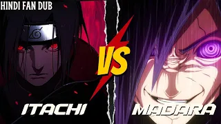 "An Epic Clash of Legends: Itachi vs. Madara!"🔥... [ HINDI FAN DUB ] #naruto #itachi #madara