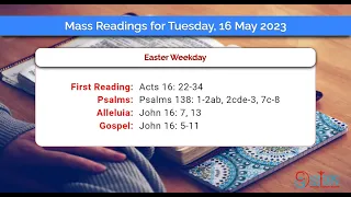 Catholic Mass Readings in English - May 16 2023