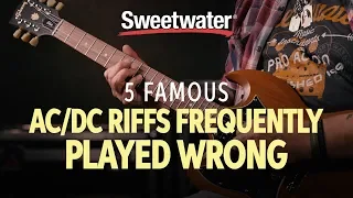 5 AC/DC Riffs Frequently Played Wrong | Guitar Lesson 🎸