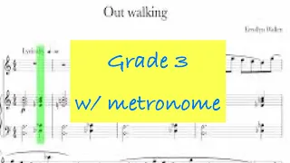 [ABRSM] Piano accompaniment: Flute Grade 3 exam pieces from 2022 syllabus, w/ metronome