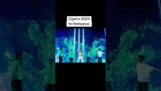 First rehearsal Cyprus Eurovision 2024. #esc24 #eurovision #eurovision2024 #cyprus