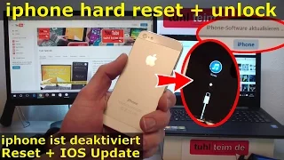 iPhone Hard Reset deutsch - deaktiviertes iPhone ohne SIM zurücksetzen Update [English subtitles]