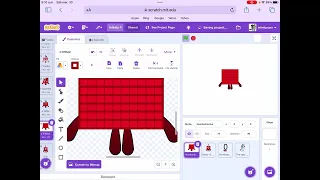 Making my numberblocks on scratch! (Link in comments)