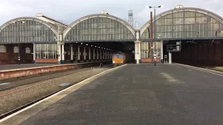 66305+66423 top n tail RHTT at Darlington working the 3S78 to Carlisle Kingmoor sdg