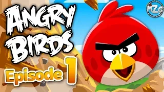 Angry Birds Gameplay Walkthrough Part 1 - Poached Eggs Levels 1-1 - 1-21!