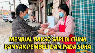 MENJUAL BAKSO DI TOKO MERTUA,BANYAK PEMBELI DAN LIHAT REAKSI ORANG CHINA MEMAKANNYA GIMANA