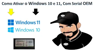 Como Ativar o Windows 10 e 11, Com Serial OEM