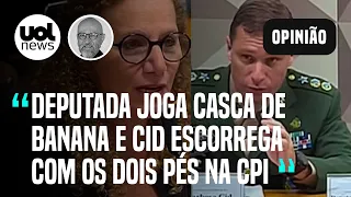 Mauro Cid nega dizer idade e escorrega em casca de banana jogada por deputada na CPI do 8/1 | Josias