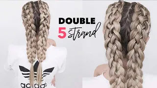 Double Five (5) Strand Dutch Braids - How to DIY!