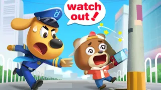 Be Careful When You Walk🚶| Outdoor Safety Tips | Kids Cartoon | Sheriff Labrador | BabyBus