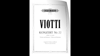 Giovanni Battista Viotti - Violin Concerto No. 22 in A minor (full with solo violin score)