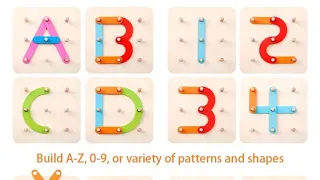 Wooden Educational Letters & Numbers Collage Sorter Puzzle Blocks || Siritoycollections || #shorts