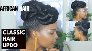 CLASSIC BRIDAL UPDO WITH HAIR EXTENSION | AFRICAN WOMEN | RELAXED & NATURAL HAIR | KELLY MTHETHWA