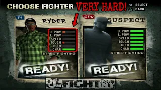 Def Jam Fight For NY | NO IMPROVEMENT | RYDER vs SUSPECT | 4 Matches | HARD! (PS3 1080p)