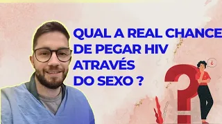 Qual a chance real de pegar HIV por relação sexual?