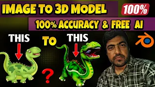 how to convert image to 3d model within (1) minute Using AI - photo into 3d model