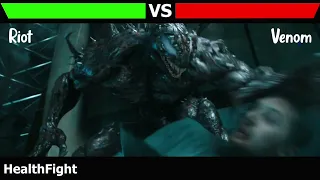 Venom Vs Riot Battle With Healthbars / Venom 1 Final Battle(2022)