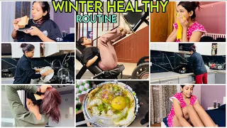 WINTER EVENING - NIGHT ROUTINE ✨ Gym , Shoot , Cleaning , Cooking & Healthy Habits for night 😍