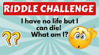 RIDDLE CHALLENGE  | ONLY A GENIUS CAN ANSWER THESE TRICKY RIDDLES #challenge