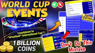 Biggest Coins Rewards Events In eFootball Pes 2023 Mobile | International Cup Weekend Showdown