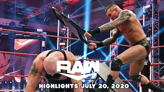 Randy Orton finishes Big Show - WWE RAW Highlights, July 20, 2020