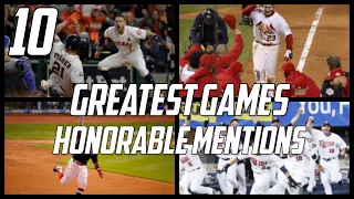 MLB | 10 Greatest Games of the 21st Century - Honorable Mentions