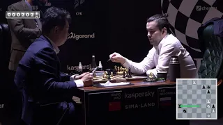 The Moment When Wang Hao Resigns the Game Against Ian Nepomniachtchi FIDE Candidates 2021