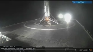 Моменты старта и место посадки РН Falcon 9 (JCSAT-16) 14/08/2016