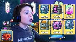 FULL CHEST OPENING - X LEGENDARY ??? - Clash Royale