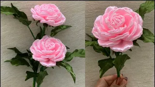 DIY-DIY / How To Make Rose With Satin Ribbon Easy /how to make satin ribbon flowers rose easy