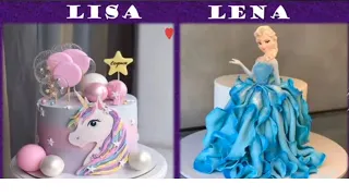 LISA VS LENA😍VERY CUTE THINGS😍{ UNICORN🦄VS ELSA👑 }💕💗