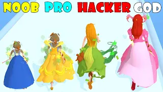 NOOB vs PRO vs HACKER vs GOD - Princess runner game