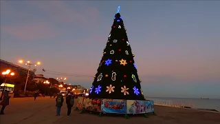 🔔Крым  Алушта 31 декабря 2019 Набережная море Елка Большая Алушта 2020 Алушта новый год