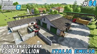 Acquire an Old Farm for 2.3 Million, Harvest Straw and Hay for Cows | Italian Farm | FS22 | ep #64