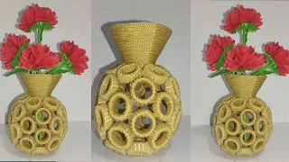Smart way to recycle pipe waste into beautiful vases | waste material craft ideas | kerajinan vas