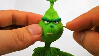 Como Hacer al Grinch Escultura con Plastilina | How to the Grinch in clay DIY | DibujAme Un Navidad