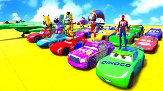 GTA V SPIDER-MAN 2, FIVE NIGHTS AT FREDDY'S, POPPY PLAYTIME CHAPTER 3 Join in Epic New Stunt Racing