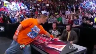 WWE RAW 07 12 2010    The Nexus vs John Cena   6 on 1 Handicap Match  HD