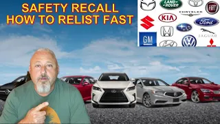 LISTING A SAFETY RECALLED VEHICLE ON TURO!