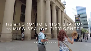 NEW Union Station Bus Terminal, Toronto to Mississauga with Go double decker bus #GoBus #gezencouple