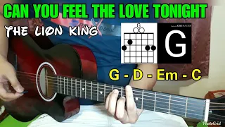 The Lion King - Can You Feel The Love Tonight Guitar Cover | Guitar Chords Tutorial |normanALipetero