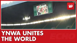 You'll Never Walk Alone rings out at an empty Celtic Park as football rivalries put aside