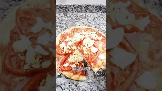 COMO HACER LA MASA DE LA PIZZA , simple, fácil y hibridoooo bruta cocina , receta #shorts #short